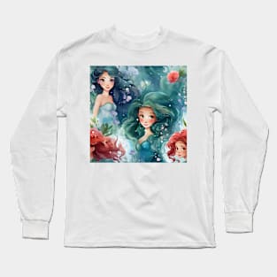 Mermaids Pattern 24 Long Sleeve T-Shirt